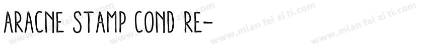 Aracne Stamp Cond Re字体转换